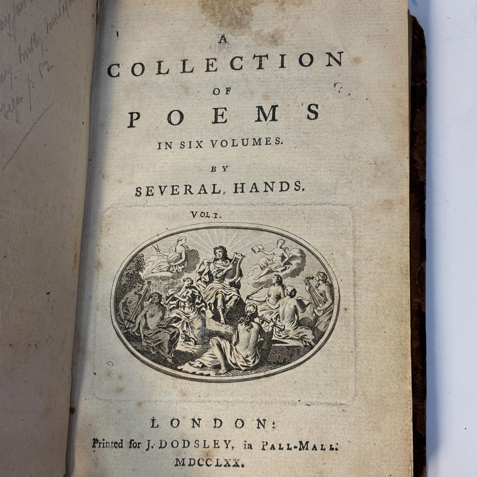 Collection of Poems in Six Volumes, by Several Hands — photograph 2.