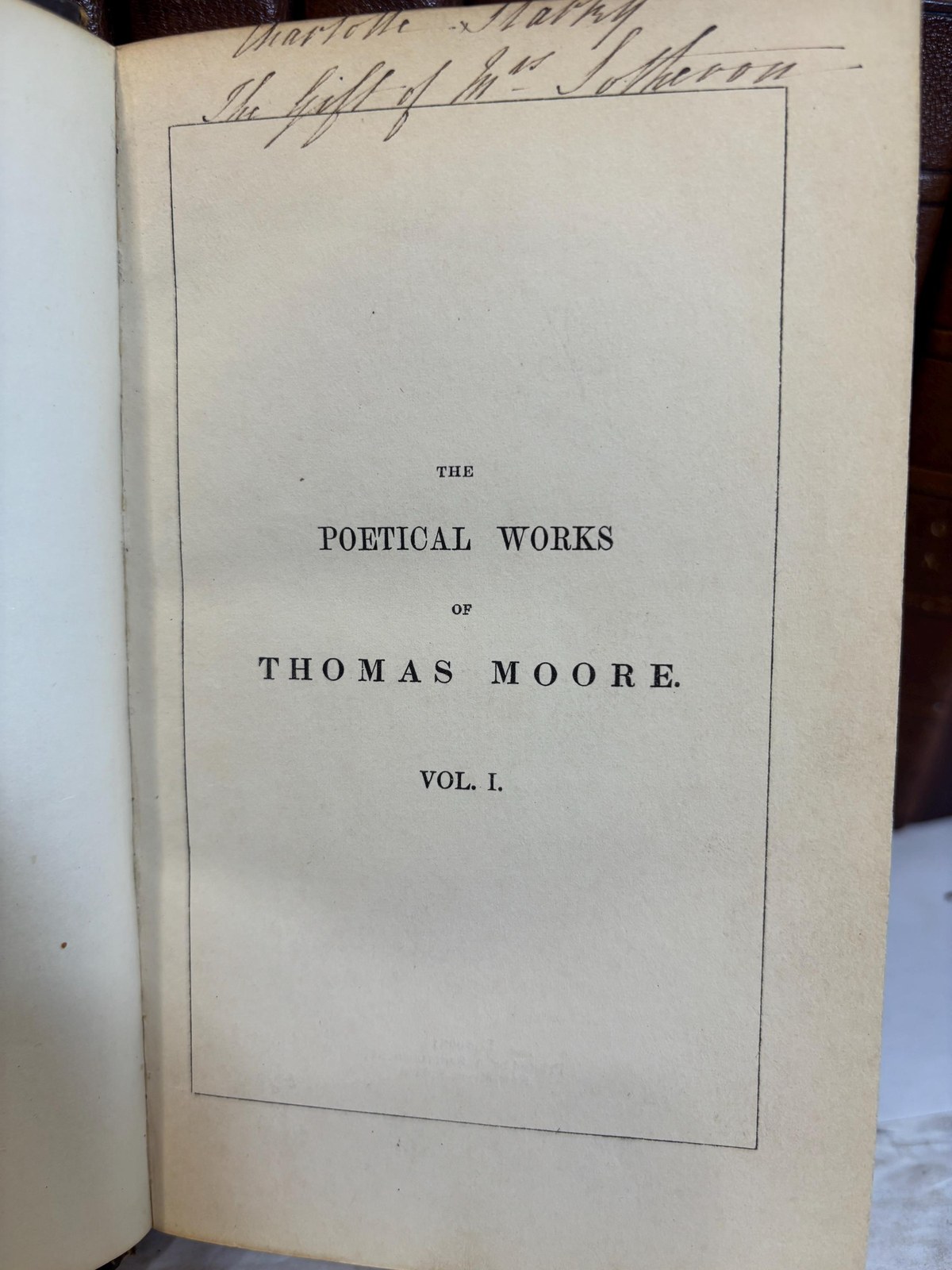 Poetical Works of Thomas Moore Collected by Himself. In ten volumes — photograph 7.