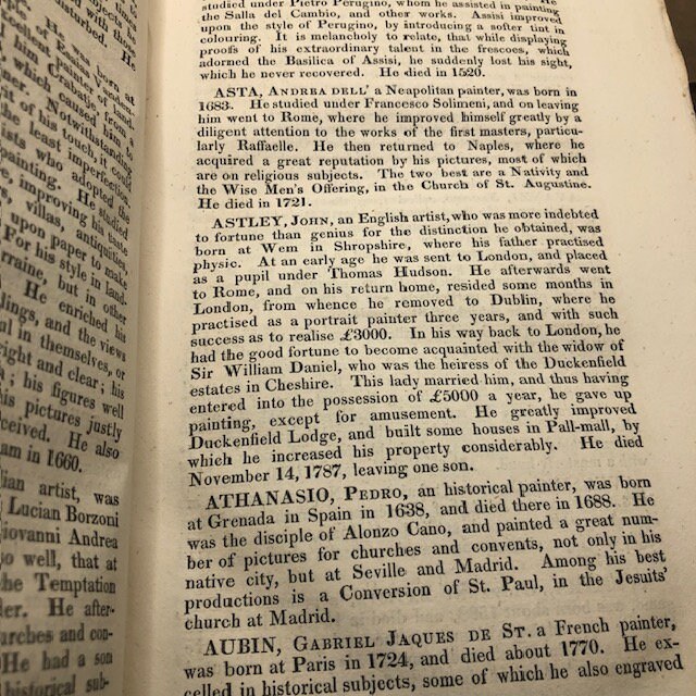 General Dictionary of Painters: Containing Memoirs of the Lives and Works of the Most Eminent Professors of the Art of Painting From its Revival by Cimabue, in the year 1250, to the Present Time. — photograph 8.