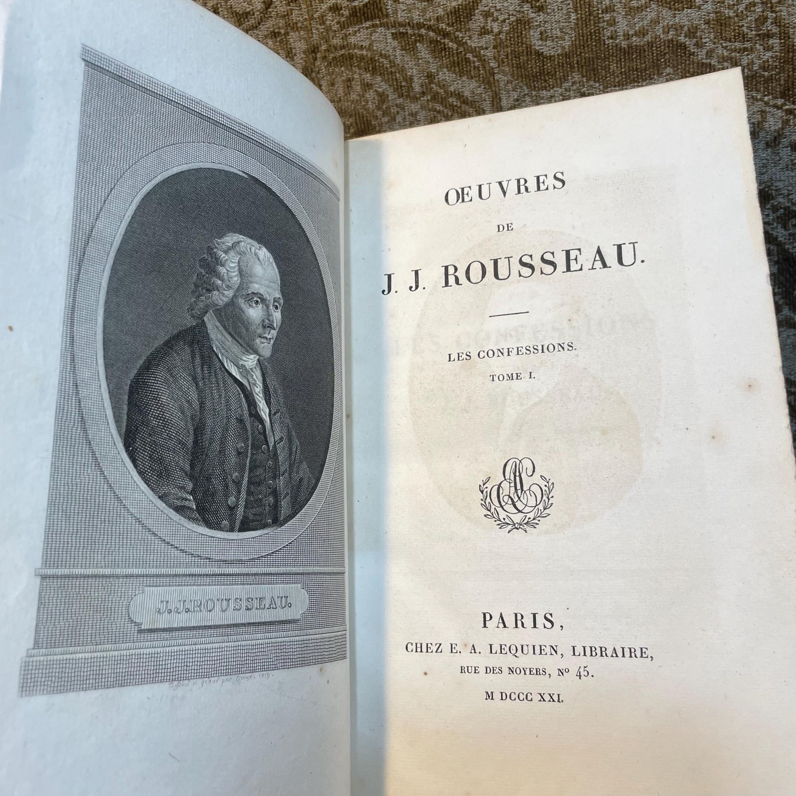 Oeuvres de Rousseau — photograph 3.