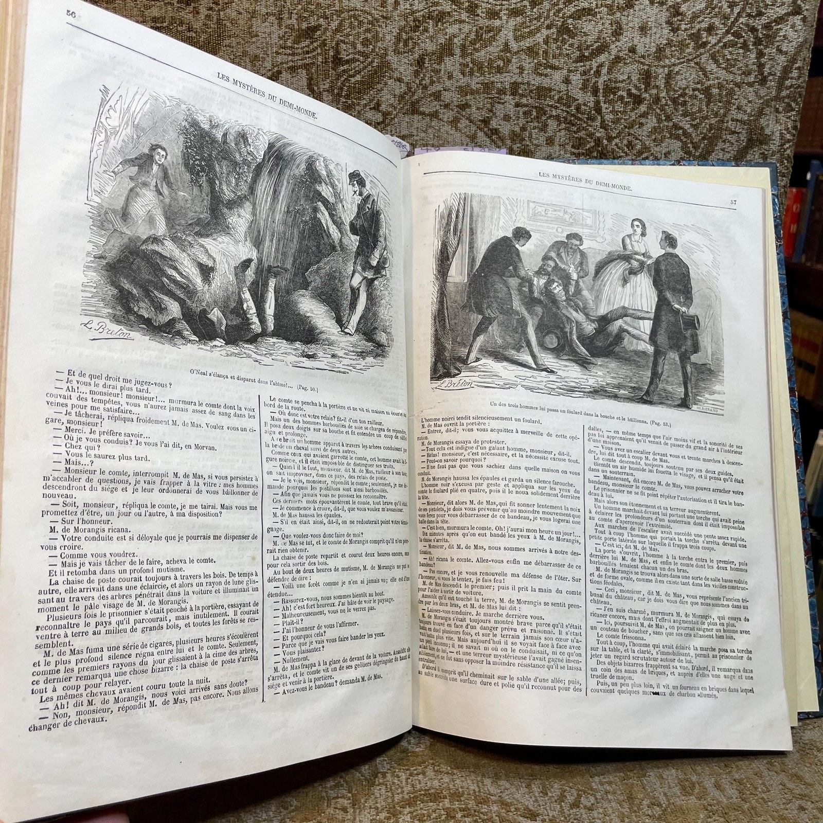 LES MYSTERES DU DEMI MONDE: L AGENCE MATRIMONIALE. & LES HOMMES DE CHEVAL. … 155 pages. ((THE MYSTERIES OF THE HALF WORLD: THE MATRIMONIAL AGENCY. & THE HORSE MEN. … 155 pages.)) — photograph 5.