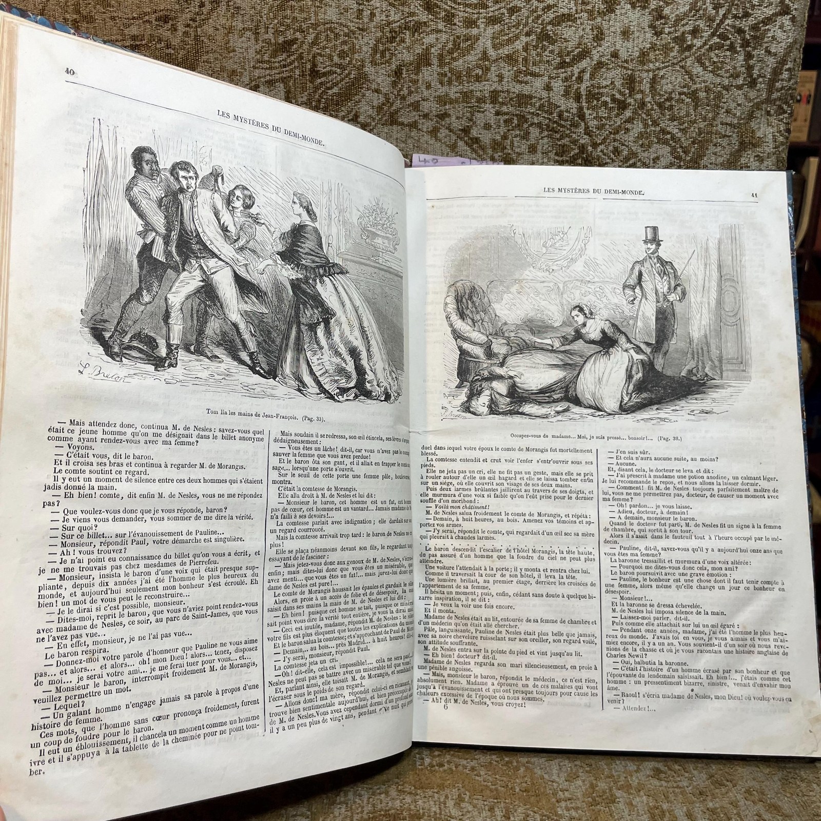 LES MYSTERES DU DEMI MONDE: L AGENCE MATRIMONIALE. & LES HOMMES DE CHEVAL. … 155 pages. ((THE MYSTERIES OF THE HALF WORLD: THE MATRIMONIAL AGENCY. & THE HORSE MEN. … 155 pages.)) — photograph 7.
