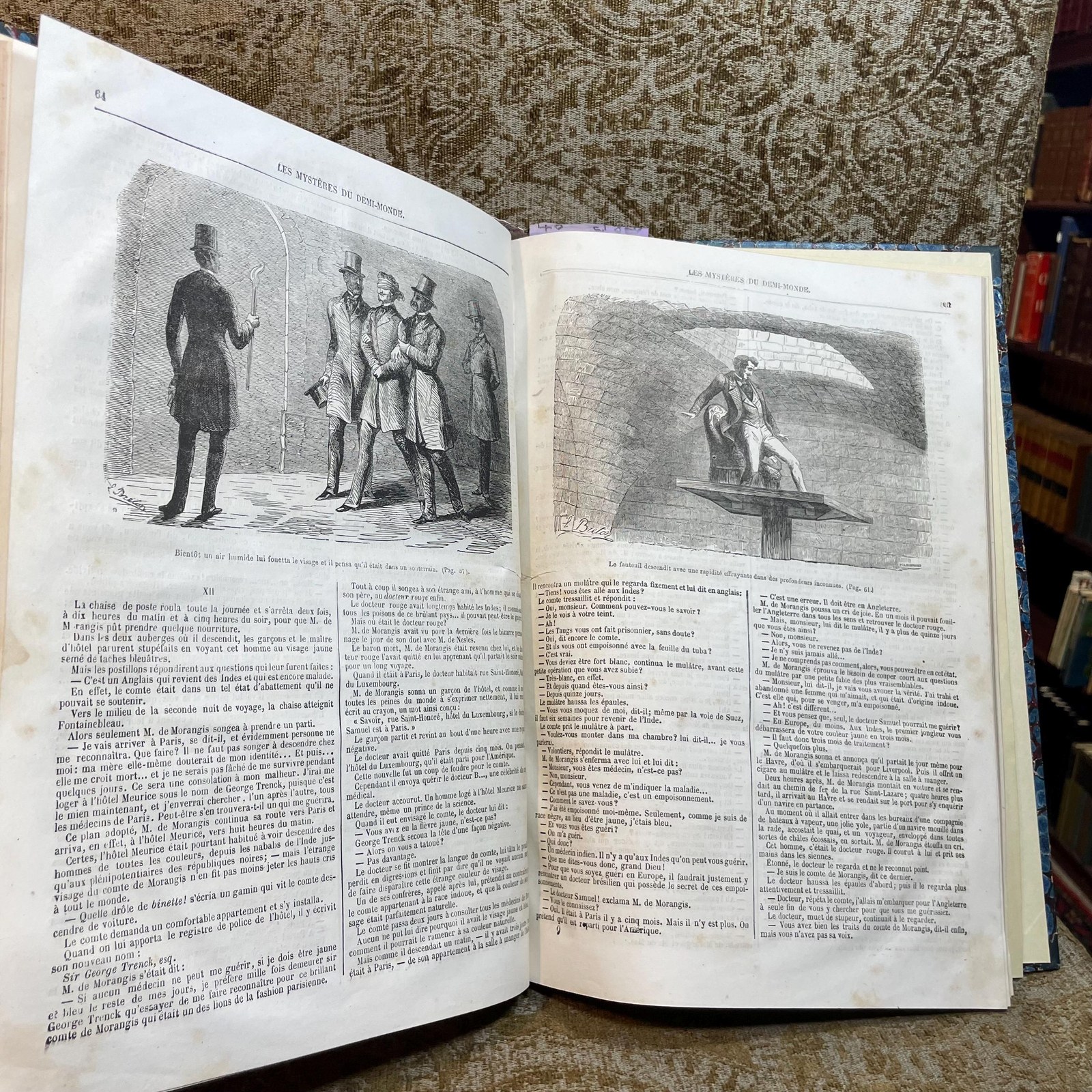 LES MYSTERES DU DEMI MONDE: L AGENCE MATRIMONIALE. & LES HOMMES DE CHEVAL. … 155 pages. ((THE MYSTERIES OF THE HALF WORLD: THE MATRIMONIAL AGENCY. & THE HORSE MEN. … 155 pages.)) — photograph 8.