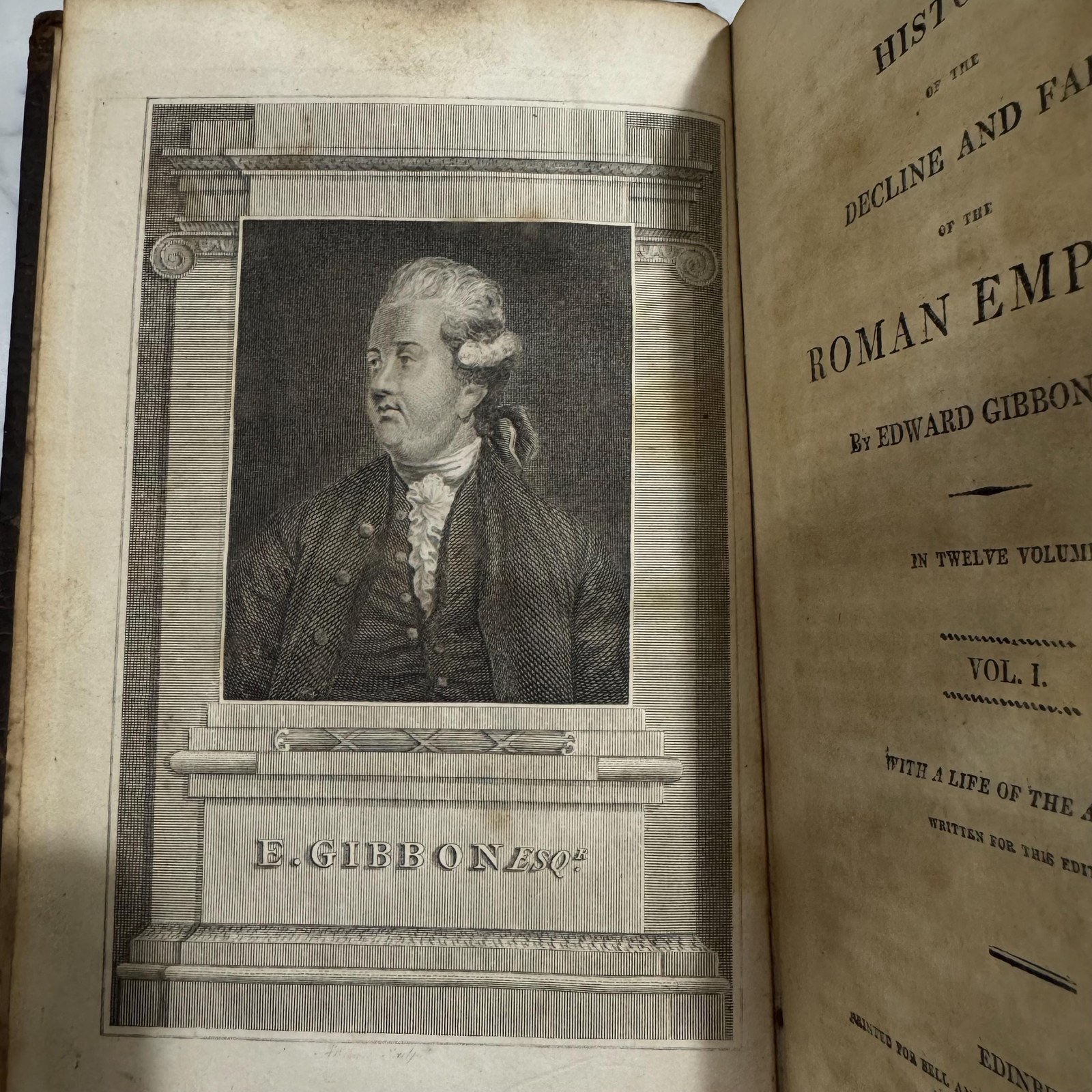The History of The Decline and Fall of The Roman Empire. In Twelve Volumes, With a Life of the Author Written for this Edition. — photograph 8.