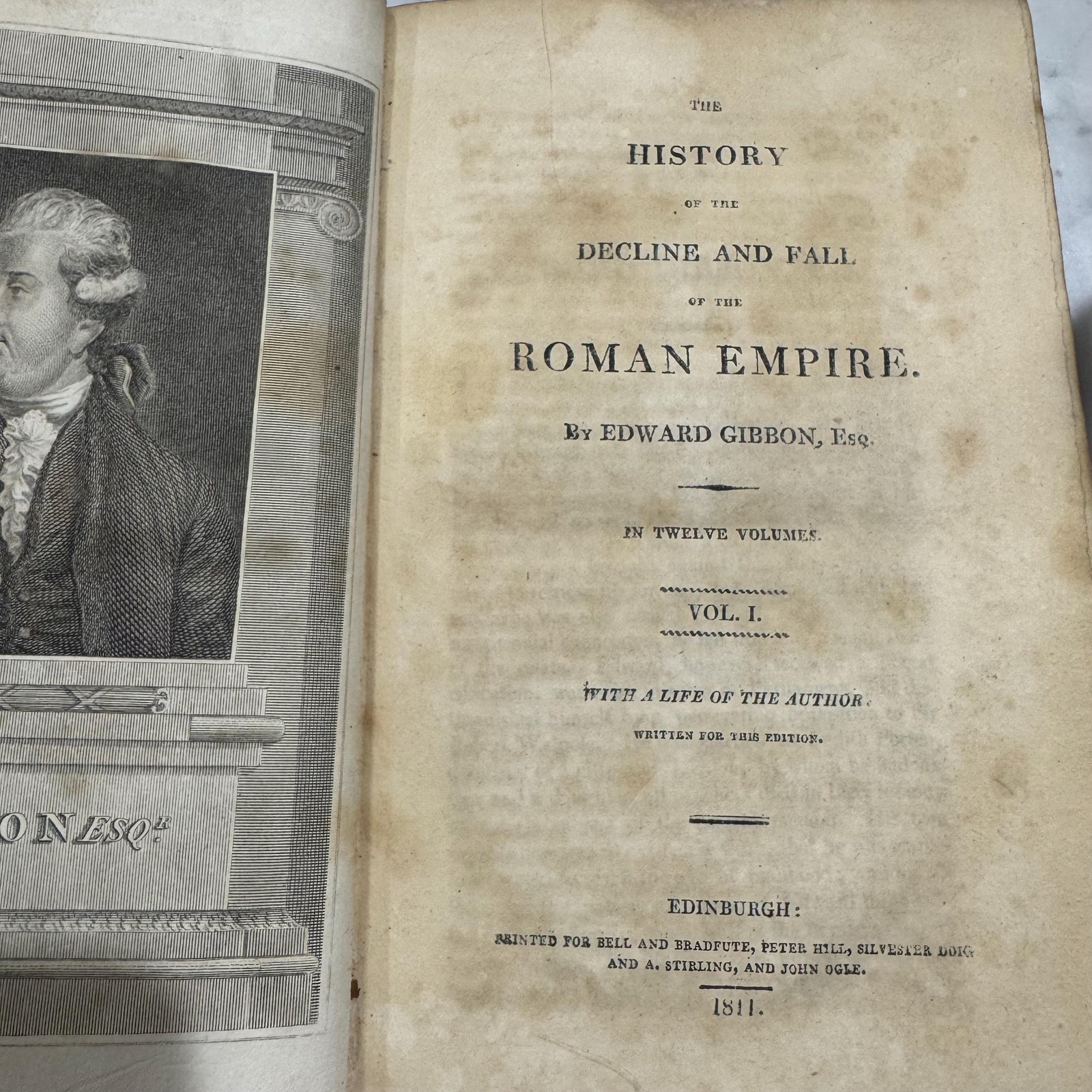 The History of The Decline and Fall of The Roman Empire. In Twelve Volumes, With a Life of the Author Written for this Edition. — photograph 9.