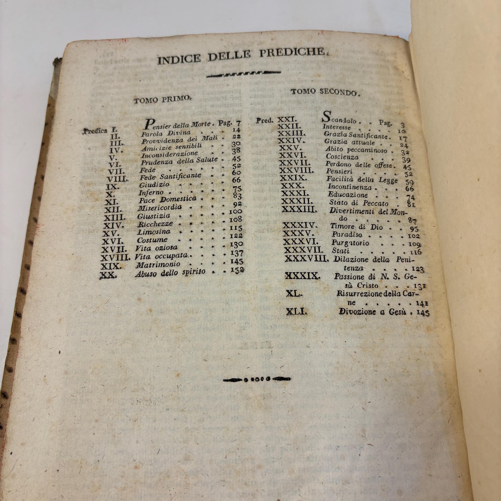 Prediche Quaresimali Dell' Abate D. Ignazio Venini Tomo Primo, Secondo. Translated: Lenten Sermons By the Abbot Don Ignazio Venini Volume One, Two — photograph 3.
