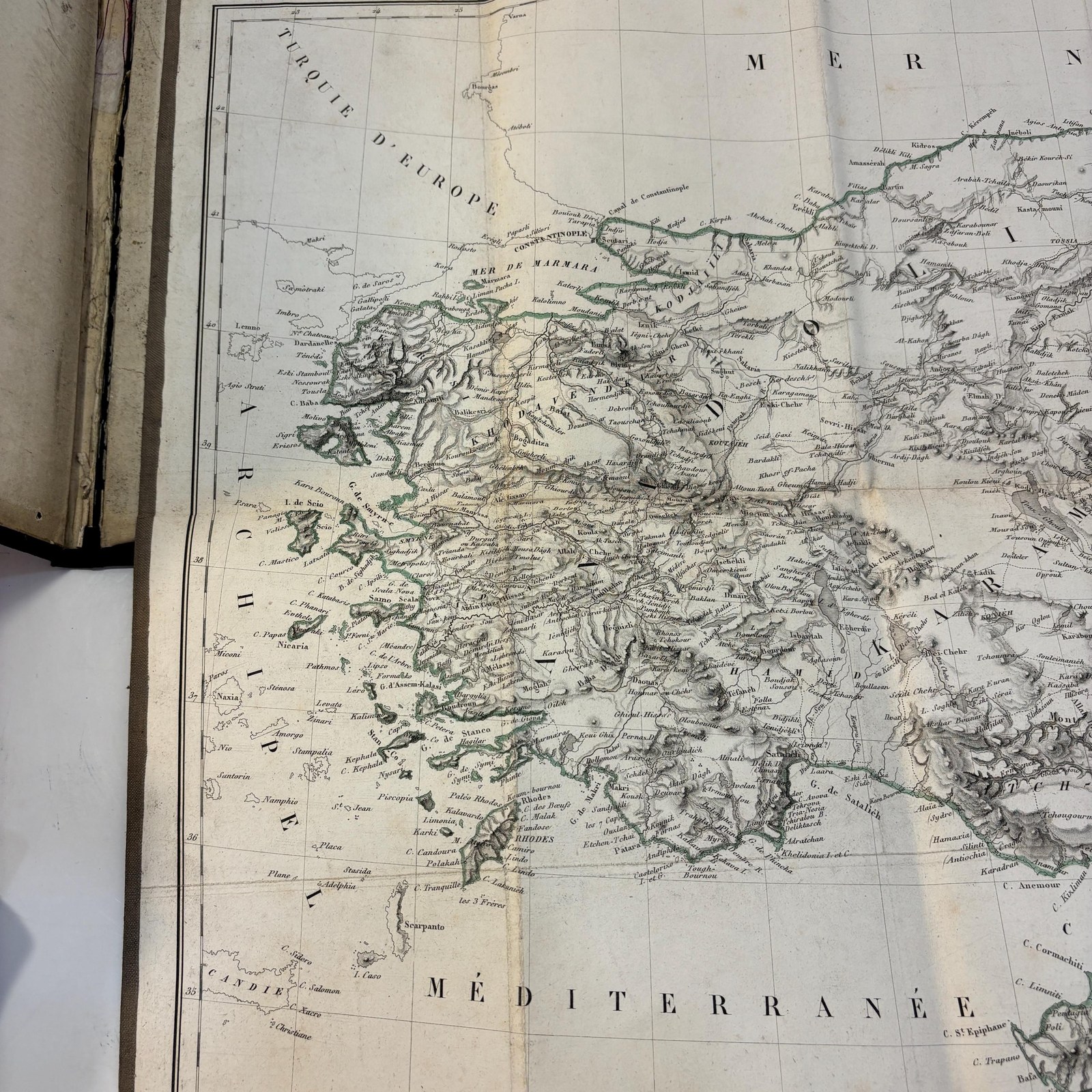 Asie Mineure Ou Natolie, Selon L'État Actuel Des Connaissances. Dressée Pour L'Histoire Des Découvertes Géographiques, Par M. L. Vivien De St. Martin, Secrétaire-Général De La Société De Géographie. Translated: Asia Minor Or Anatolia, According To The Present State Of Knowledge. Prepared For The History Of Geographical Discoveries, By Mr. L. Vivien De Saint-Martin, Secretary-General Of The Geographical Society. — photograph 3.