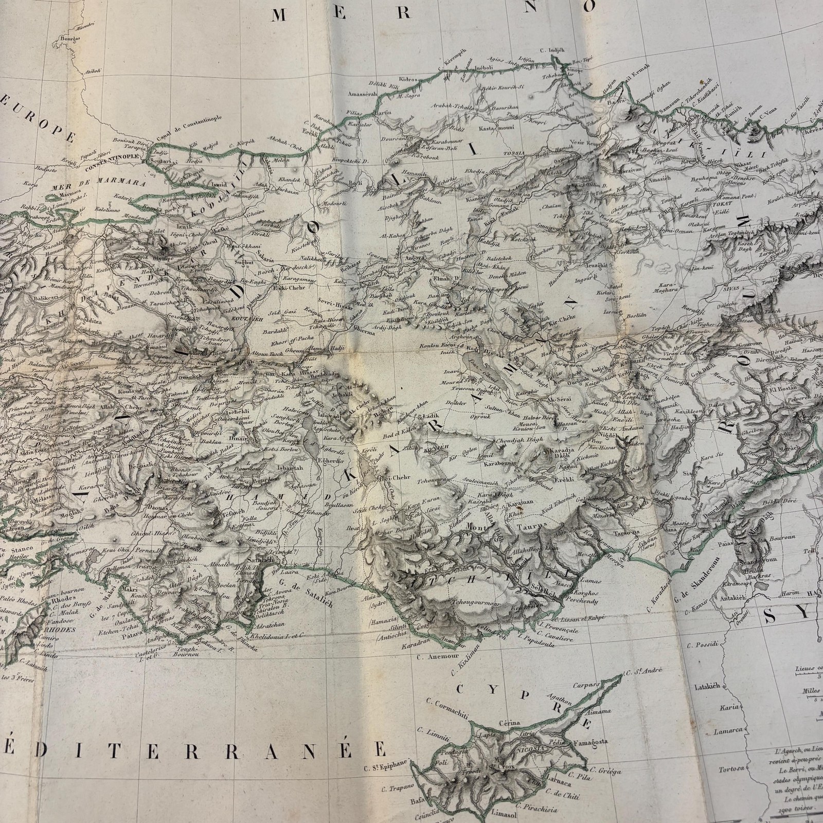 Asie Mineure Ou Natolie, Selon L'État Actuel Des Connaissances. Dressée Pour L'Histoire Des Découvertes Géographiques, Par M. L. Vivien De St. Martin, Secrétaire-Général De La Société De Géographie. Translated: Asia Minor Or Anatolia, According To The Present State Of Knowledge. Prepared For The History Of Geographical Discoveries, By Mr. L. Vivien De Saint-Martin, Secretary-General Of The Geographical Society. — photograph 7.
