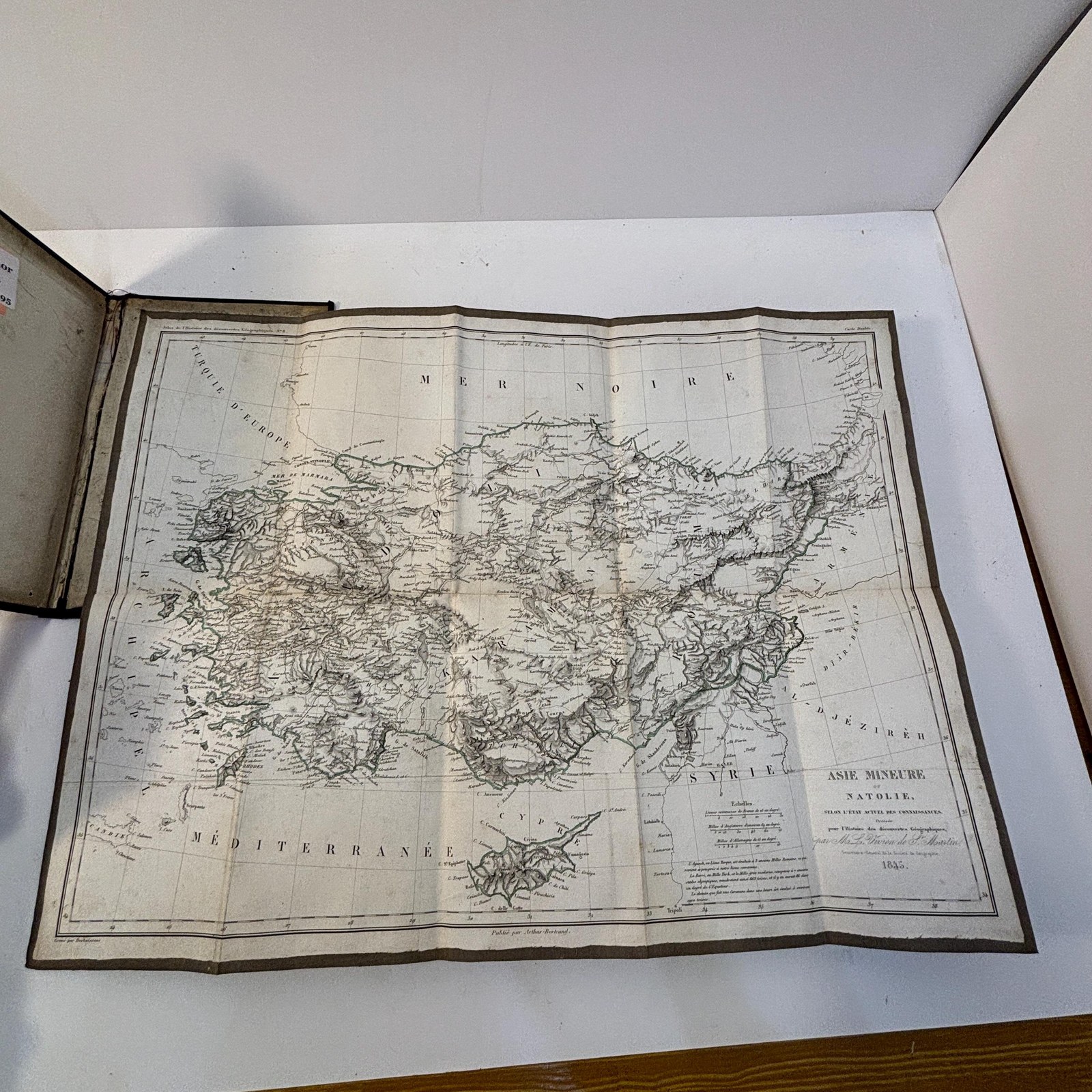 Asie Mineure Ou Natolie, Selon L'État Actuel Des Connaissances. Dressée Pour L'Histoire Des Découvertes Géographiques, Par M. L. Vivien De St. Martin, Secrétaire-Général De La Société De Géographie. Translated: Asia Minor Or Anatolia, According To The Present State Of Knowledge. Prepared For The History Of Geographical Discoveries, By Mr. L. Vivien De Saint-Martin, Secretary-General Of The Geographical Society. — photograph 9.