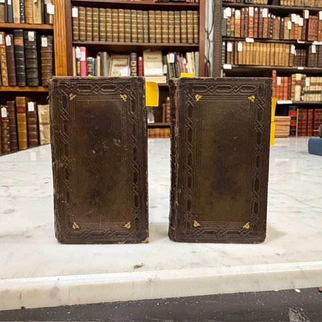 La Divina Commedia Di Dante; Dell' Inferno, Del Purgatorio, Del Paradiso in two small volumes, Italian language. — photograph 8.