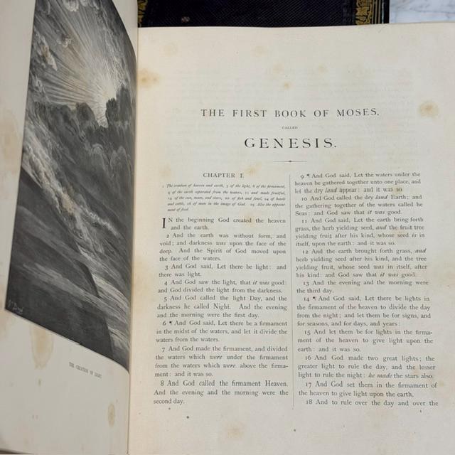The Holy Bible Containing the Old and New Testaments, According to the Authorised Version. With Illustrations by Gustave Dore. Two Volumes — photograph 3.
