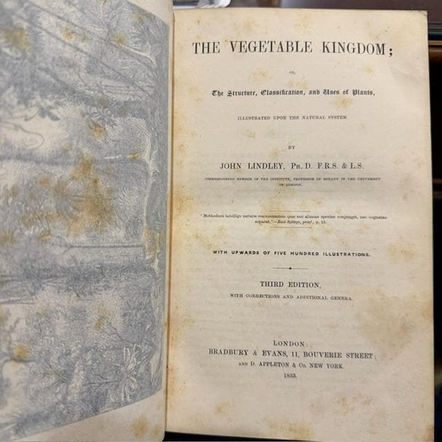 The Vegetable Kingdom; or, The Structure, Classification, and Uses of Plants, Illustrated Upon the Natural System. With Upwards of Five Hundred Illustrations. Third Edition, With Corrections and Additional Genera. — photograph 2.