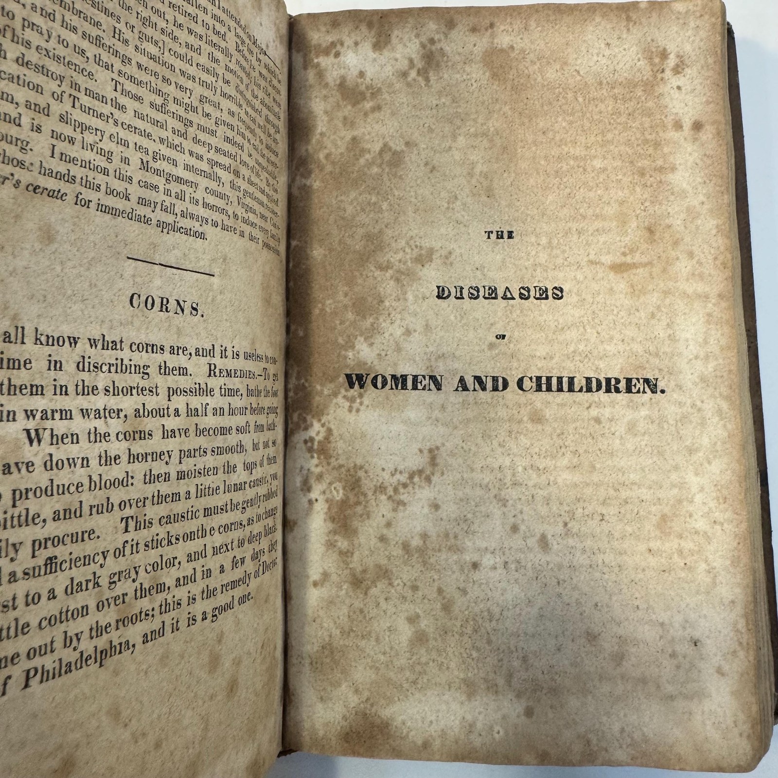 Gunn's Domestic Medicine, or Poor Man's Friend, In The Hours of Affliction, Pain and Sickness. This Book Points Out in Plain Language, Free From Doctor's Terms, The Diseases of Men, Women, and Children, and The Latest and Most Approved Means Used In Their Cure and is Expressly Written for The Use of Families in The Western and Southeastern States, It Also Contains Descriptions of The Medicinal Roots and herbs of The Western and Southern Country, and How They are To Be Used in The Cure of Diseases: Arranged onm a New and Simple Plan, By Which the Practice of Medicine is Reduced to Principles of Common Sense. Fourth Edition. — photograph 3.