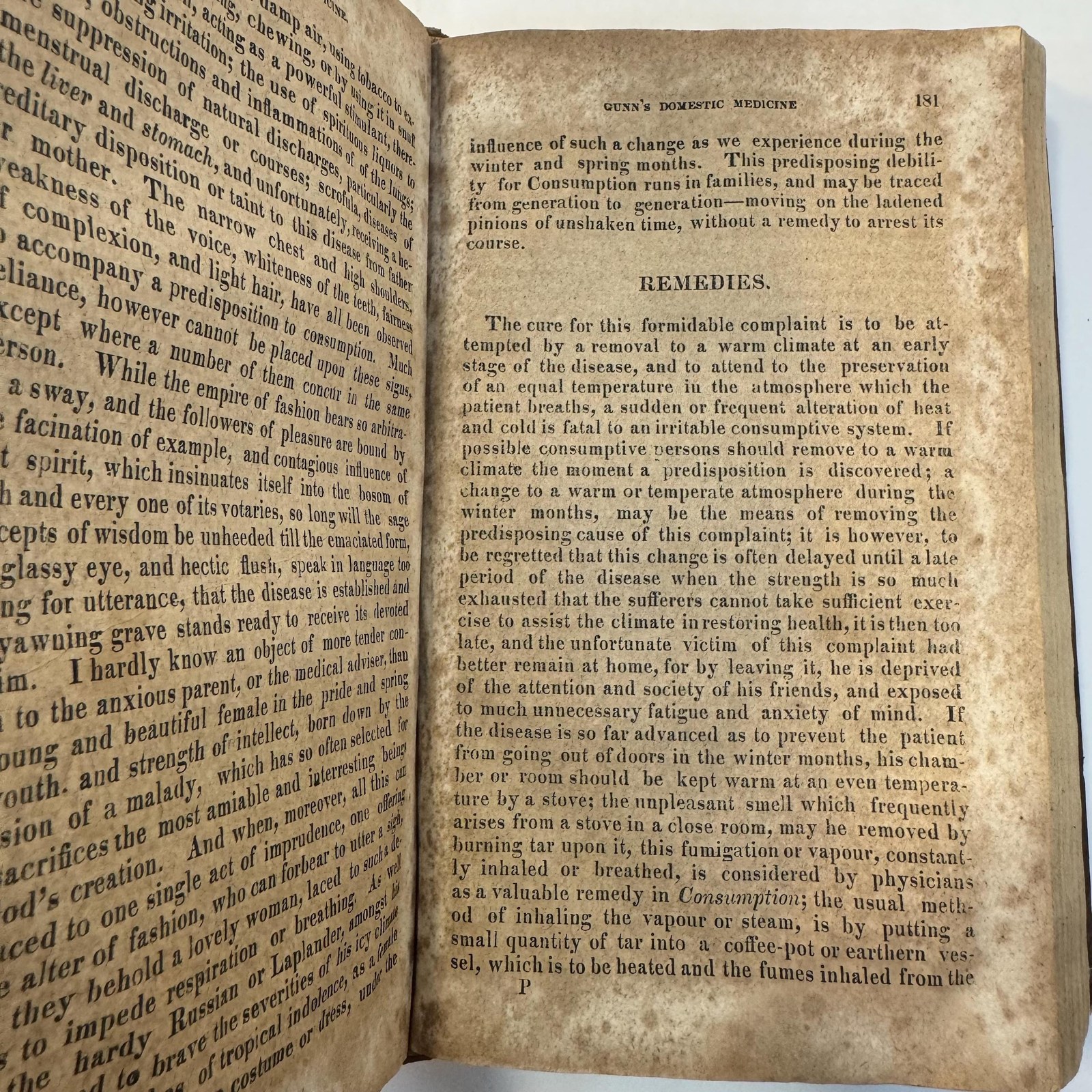 Gunn's Domestic Medicine, or Poor Man's Friend, In The Hours of Affliction, Pain and Sickness. This Book Points Out in Plain Language, Free From Doctor's Terms, The Diseases of Men, Women, and Children, and The Latest and Most Approved Means Used In Their Cure and is Expressly Written for The Use of Families in The Western and Southeastern States, It Also Contains Descriptions of The Medicinal Roots and herbs of The Western and Southern Country, and How They are To Be Used in The Cure of Diseases: Arranged onm a New and Simple Plan, By Which the Practice of Medicine is Reduced to Principles of Common Sense. Fourth Edition. — photograph 5.