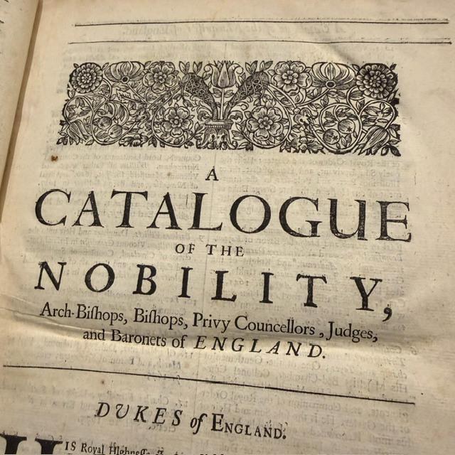 A Chronicle of The Kings of England. From The Time of The Romans Government, unto The Death of King James. Containing all Passages of State and Church, With All other Observations Proper for a Chronicle. Faithfully Collected out of Author's Ancient and Modern; and Digested into a Method. Whereunto is Added, The Reign of King Charles the First, and The First Thirteen Yeears of His Sacred Majesty, King Charles the Second, That Now Reigneth. In Which many Material Affairs of State, Never Before Published; and likewise the most Remarkable Occurrences relating to his Majesties Most Happy and Wonderful Restauration, by the Prudent Conduct, Under God, of George late Duke of Albemarle, Captain General of All His Majesties Armies. As They were extracted out of His Excellencies own Papers, and The Journals and Memorials of Those imploy'd in the most Important and Secret Transactions of That Time. All which Additions arte Revised in this Seventh Impression, and Freed from many Errors and Mistakes of The Former Editions. — photograph 5.