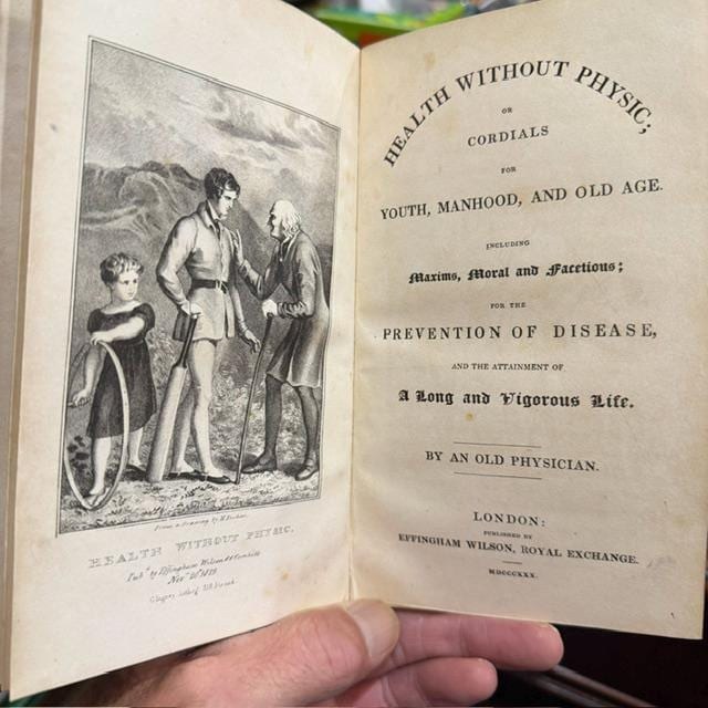 Health Without Physic; Or Cordials for the Youth, Manhood, and Old Age. Including Maxims, Moral and Facetious; For The Prevention of Disease, and The Attainment of A Long and Vigorous Life. — photograph 2.