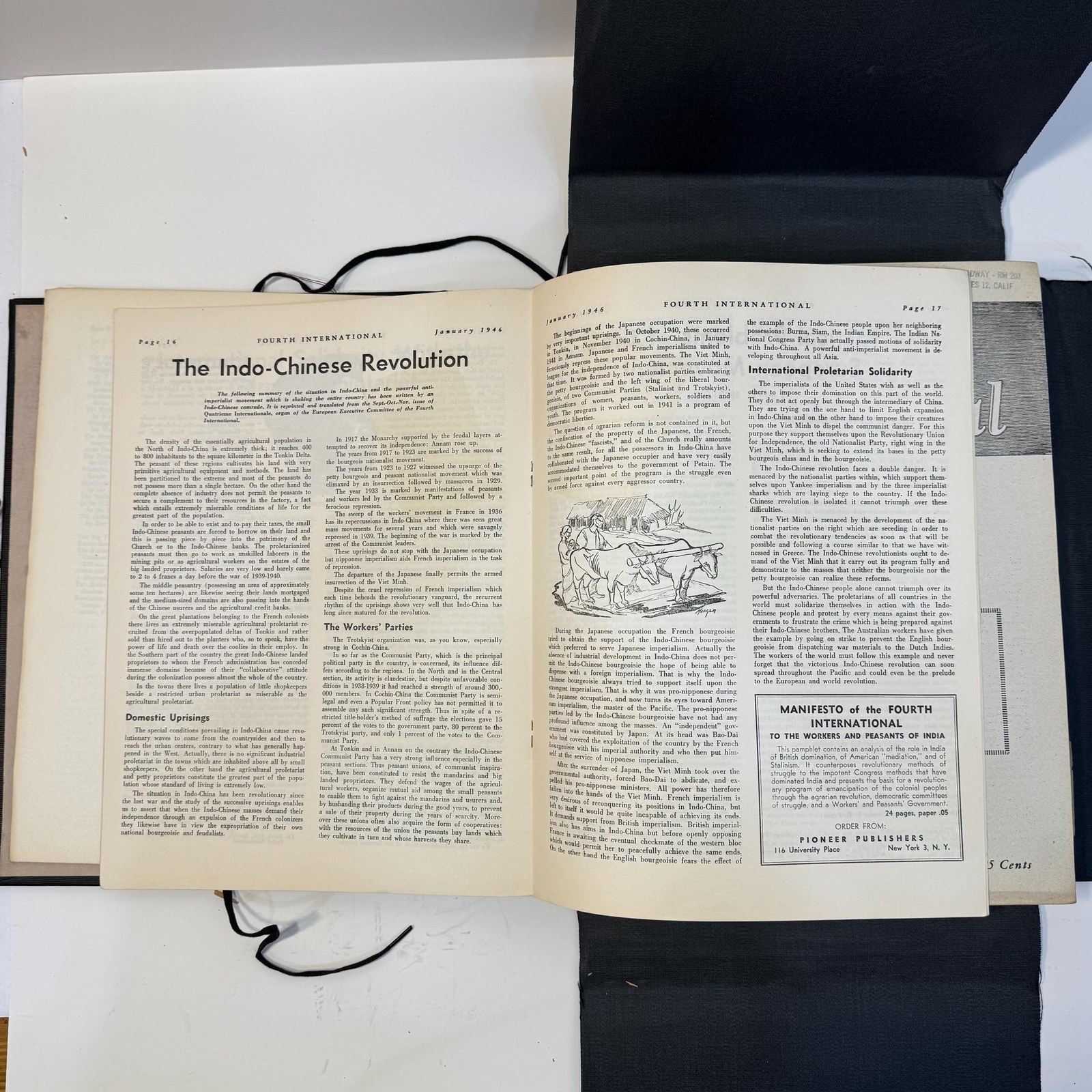 Fourth International, Vol.VII Jan - Dec (lacking Mar) 1946, Vol.VIII Jan - Dec 1947. 23 Issues. — photograph 6.