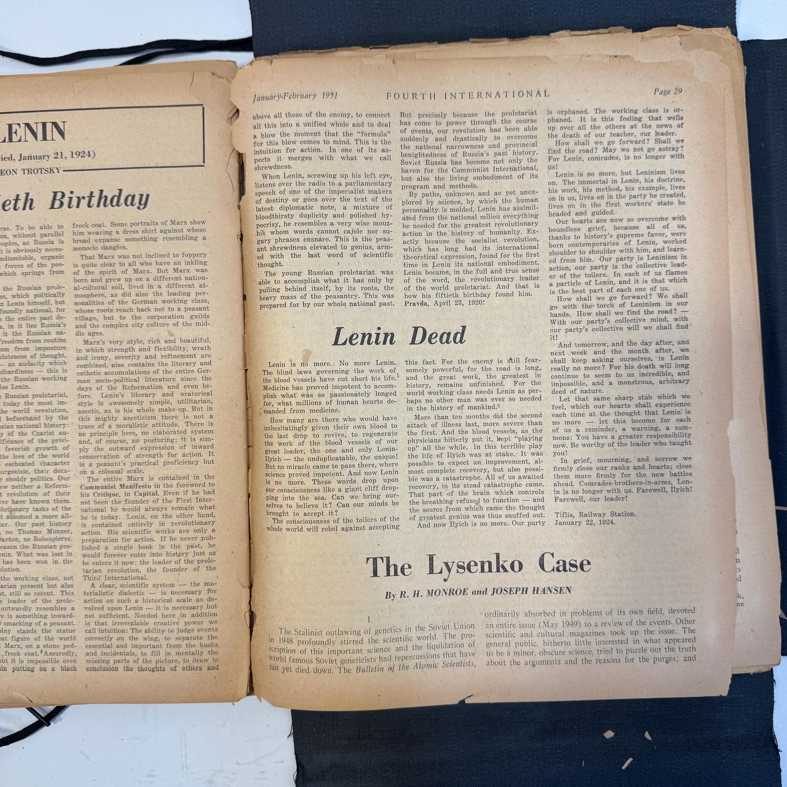 Fourth International, Vol.XI Jan - Dec, Vol.XII Jan - Dec, Vol.XIII (Jan/Feb, Jul/Aug, Nov/Dec), Vol.XIV Jan/Feb, 16 issues total — photograph 10.