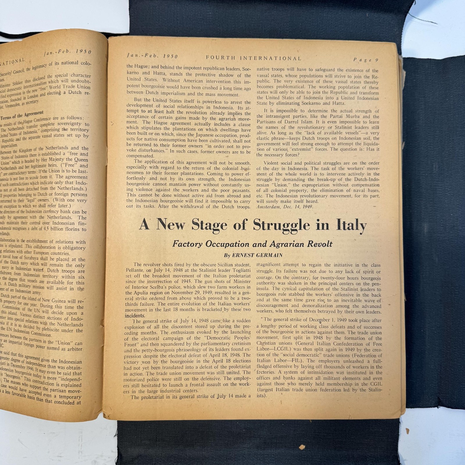 Fourth International, Vol.XI Jan - Dec, Vol.XII Jan - Dec, Vol.XIII (Jan/Feb, Jul/Aug, Nov/Dec), Vol.XIV Jan/Feb, 16 issues total — photograph 5.