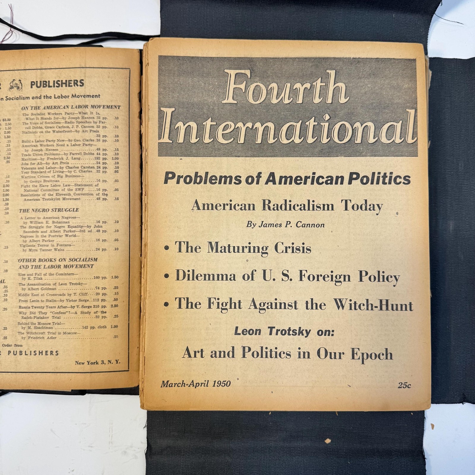 Fourth International, Vol.XI Jan - Dec, Vol.XII Jan - Dec, Vol.XIII (Jan/Feb, Jul/Aug, Nov/Dec), Vol.XIV Jan/Feb, 16 issues total — photograph 7.