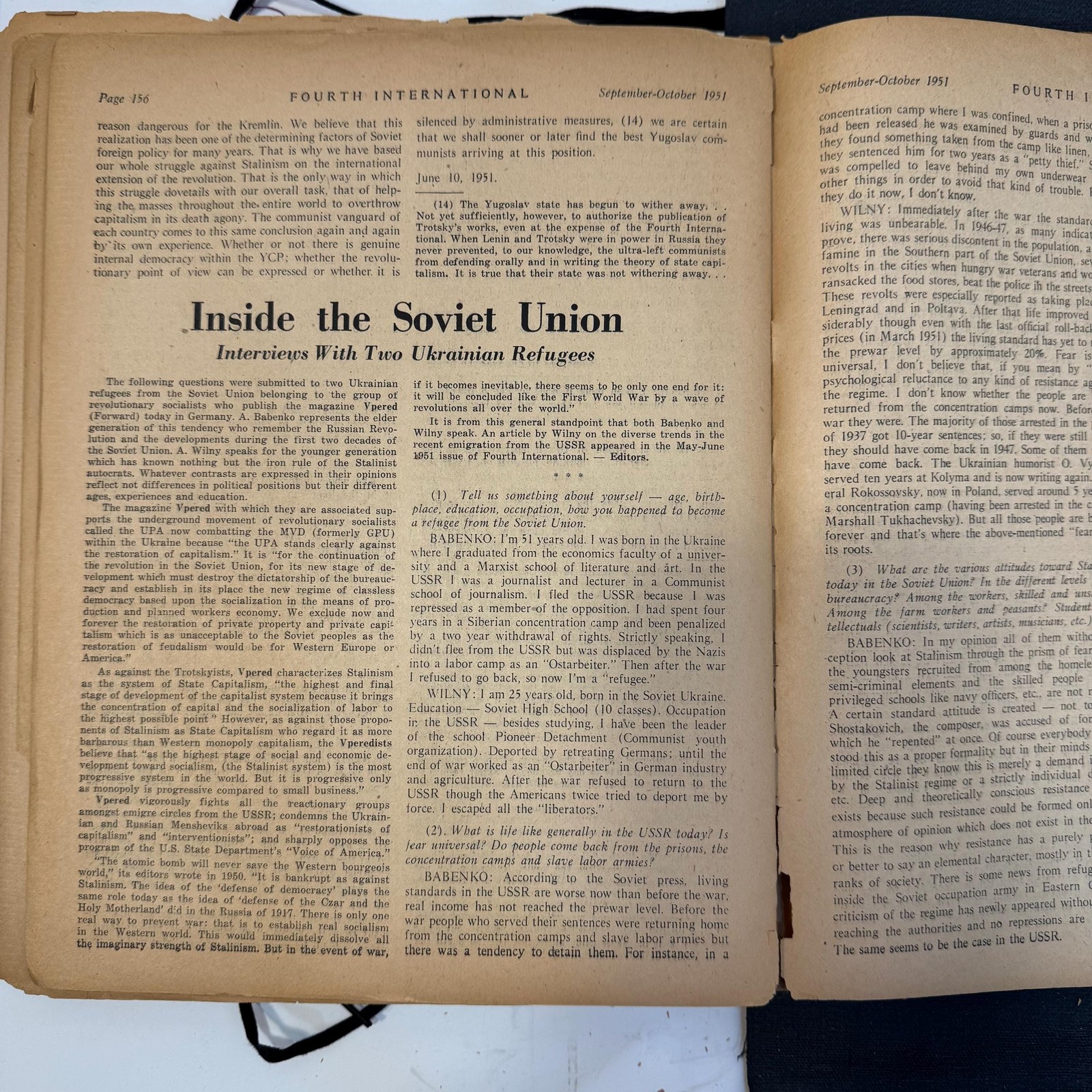 Fourth International, Vol.XI Jan - Dec, Vol.XII Jan - Dec, Vol.XIII (Jan/Feb, Jul/Aug, Nov/Dec), Vol.XIV Jan/Feb, 16 issues total — photograph 9.