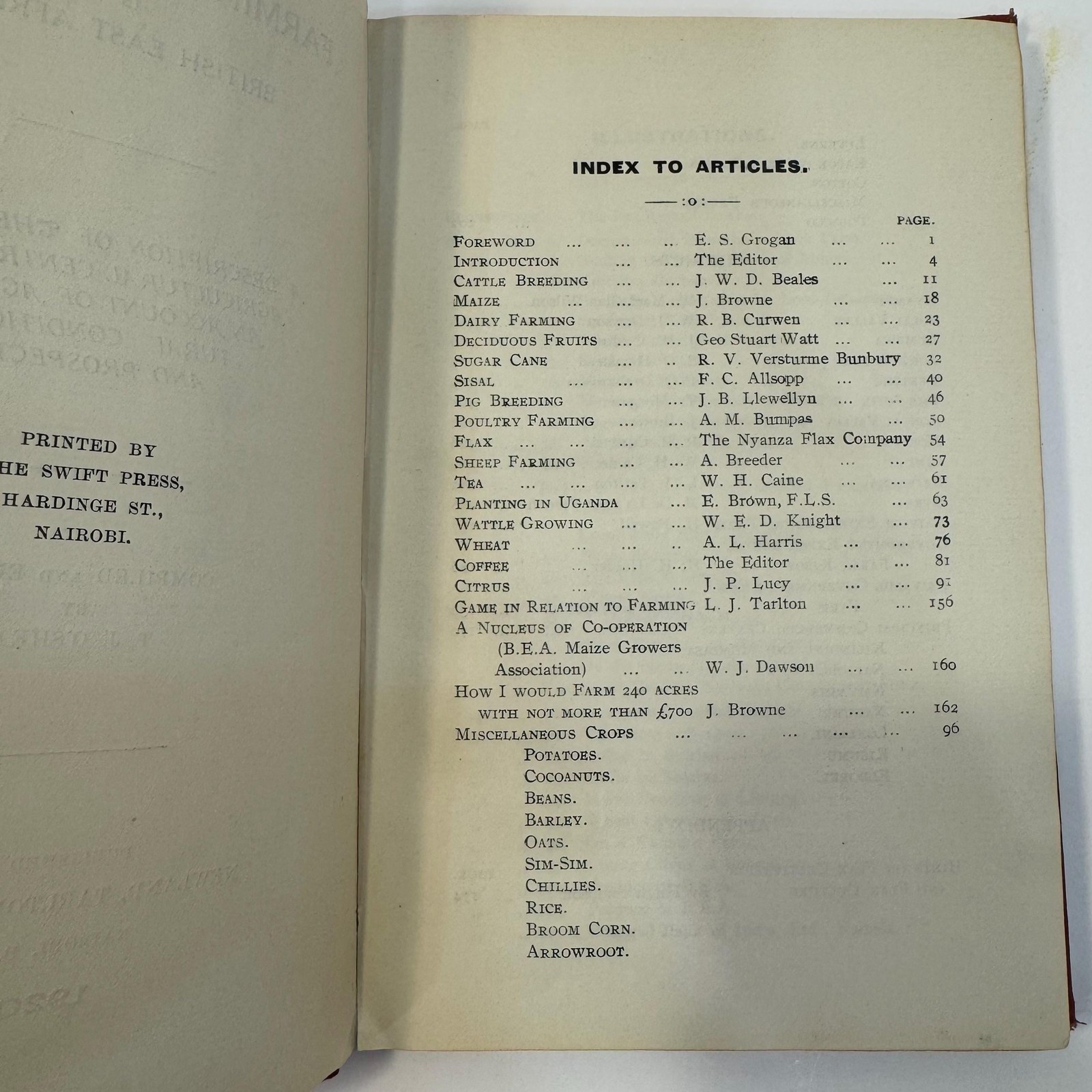 Farming & Planting in British East Africa. A Description of The leading Agricultural Centres and an Account of Agricultural Conditions and Prospects — photograph 9.