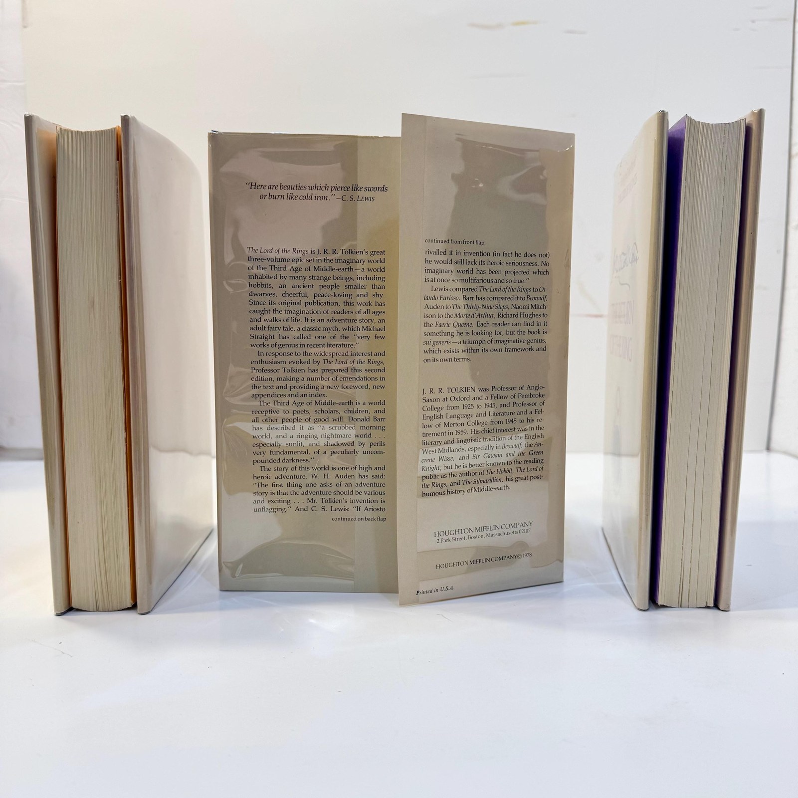 The Lord of The Rings Trilogy; The Fellowship of The Ring (16th), The Two Towers (15th), and The Return of The King (15th), Second Edition in Original Slipcase in Good Condition. BCE. — photograph 5.
