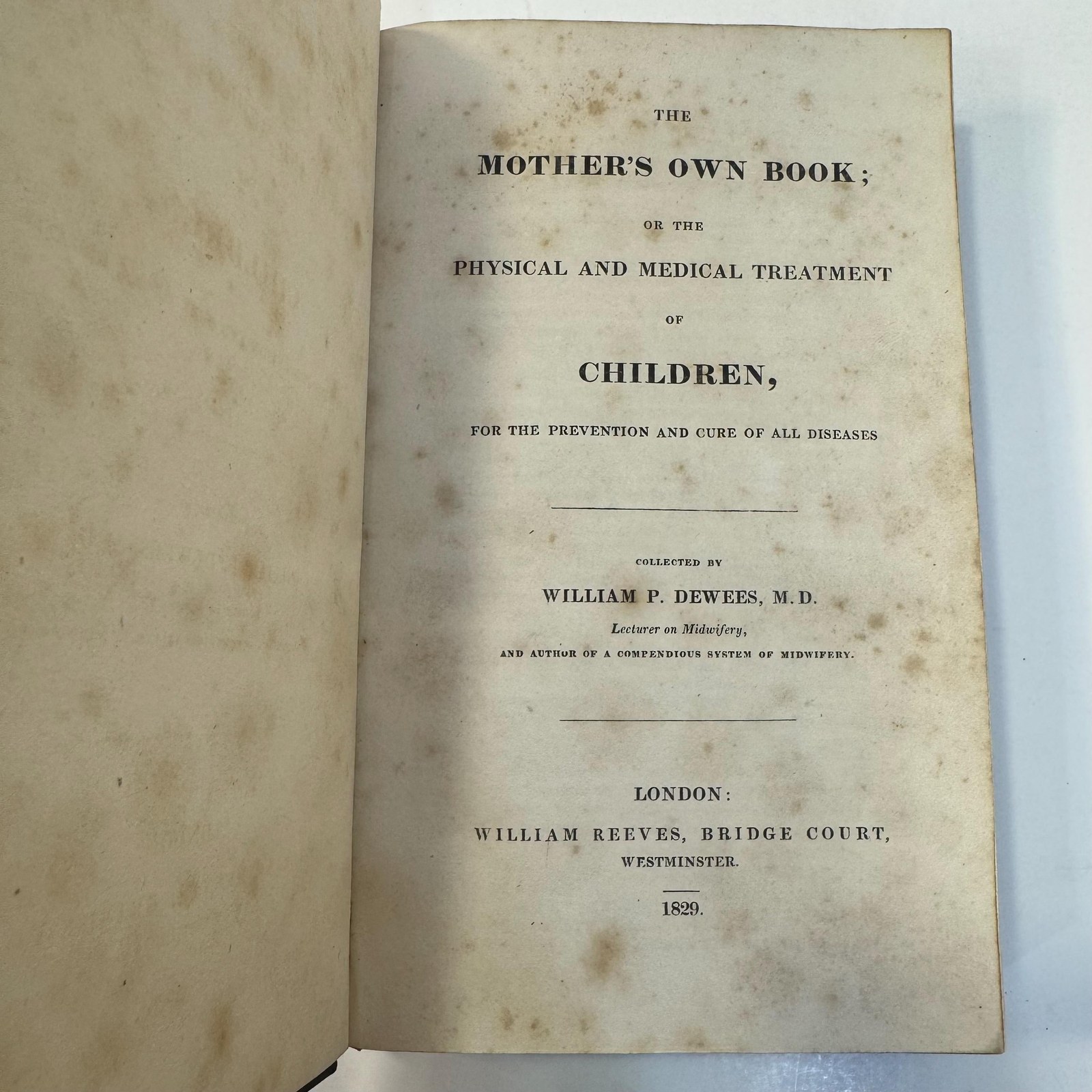 The Mother's Own Book; Or The Physical and Medical Treatment of Children, For The Prevention and Cure of All Diseases. Third Edition. — photograph 5.