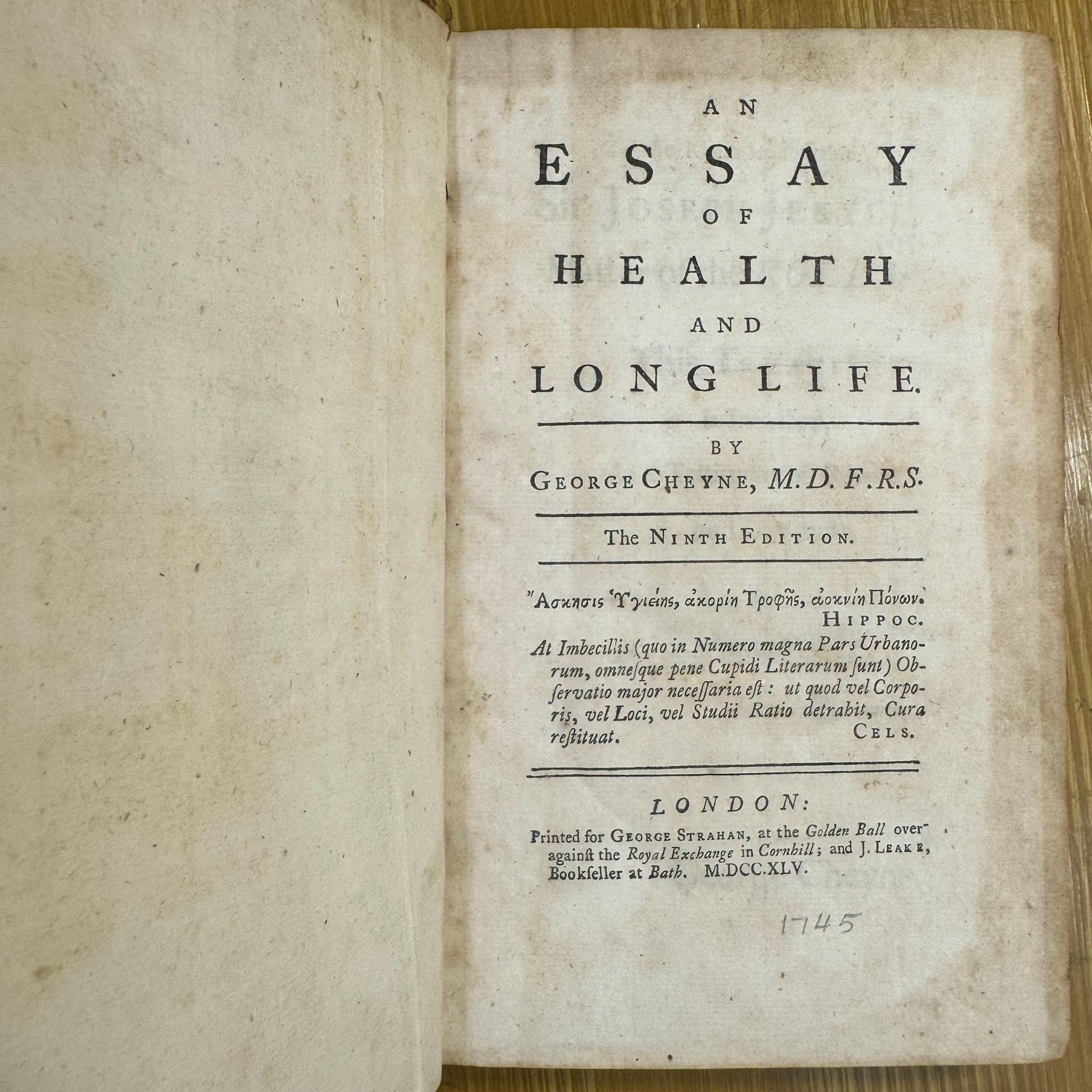 An Essay of Health and Long Life. The Ninth Edition — photograph 4.