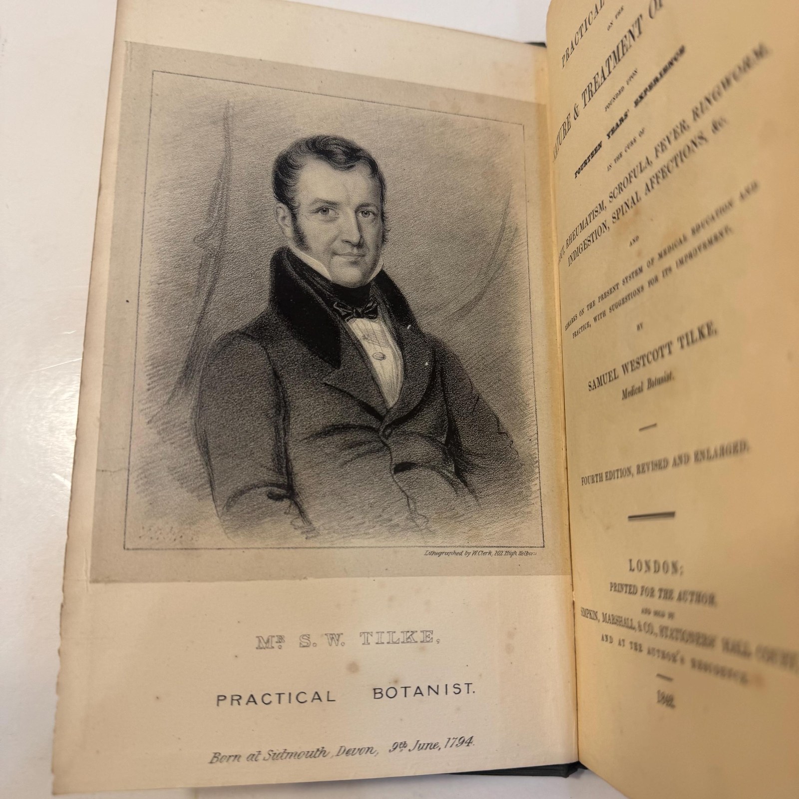 Practical Reflections on the Nature & Treatment of Disease; Founded Upon Fourteen Years’ Experience in the Cure of Gout, Rheumatism, Scrofula, Fever, Ringworm, Indigestion, Spinal Affections, &c., and Remarks on The Present System of Medical Education and Practice, With Suggestions for It's Improvement. Fourth Edition, Revised and Enlarged — photograph 6.