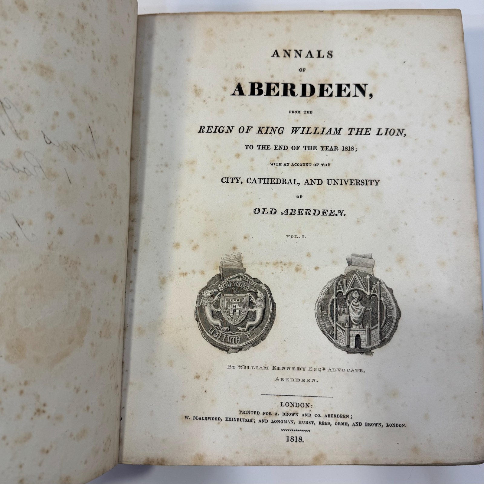 Annals of Aberdeen, From The Reign of King William the Lion, To The End of The Year 1818; With an Account of the City Cathedral, and University of Old Aberdeen — photograph 6.