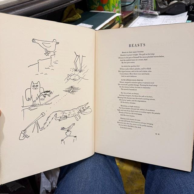 A Bestiary, Compiled by Richard Wilbur, Illustrated by Alexander Calder, Limited Edition #73/800, Signed by both. — photograph 8.
