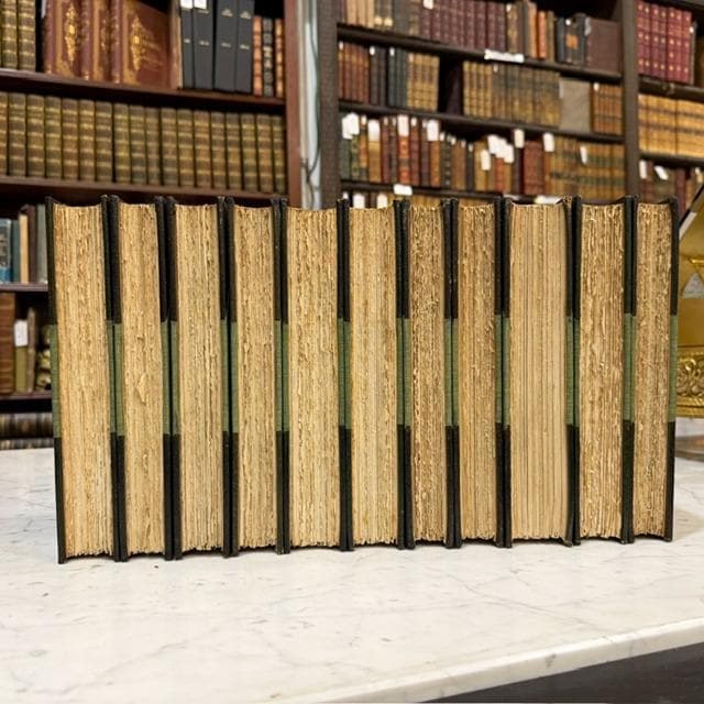 The Novels of Tobias Smollett, Large Paper Edition, 11 volumes Limited Edition #131, 30/500 (married set) — photograph 10.