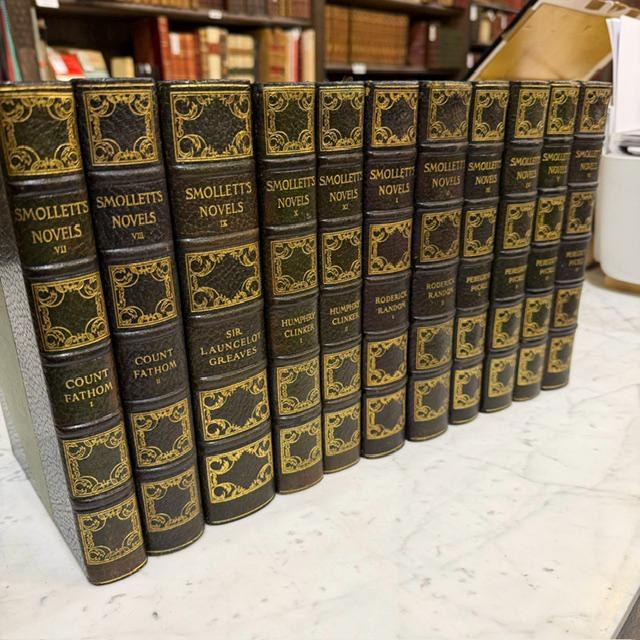 The Novels of Tobias Smollett, Large Paper Edition, 11 volumes Limited Edition #131, 30/500 (married set) — photograph 2.