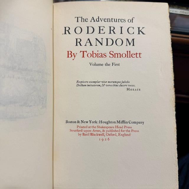 The Novels of Tobias Smollett, Large Paper Edition, 11 volumes Limited Edition #131, 30/500 (married set) — photograph 3.