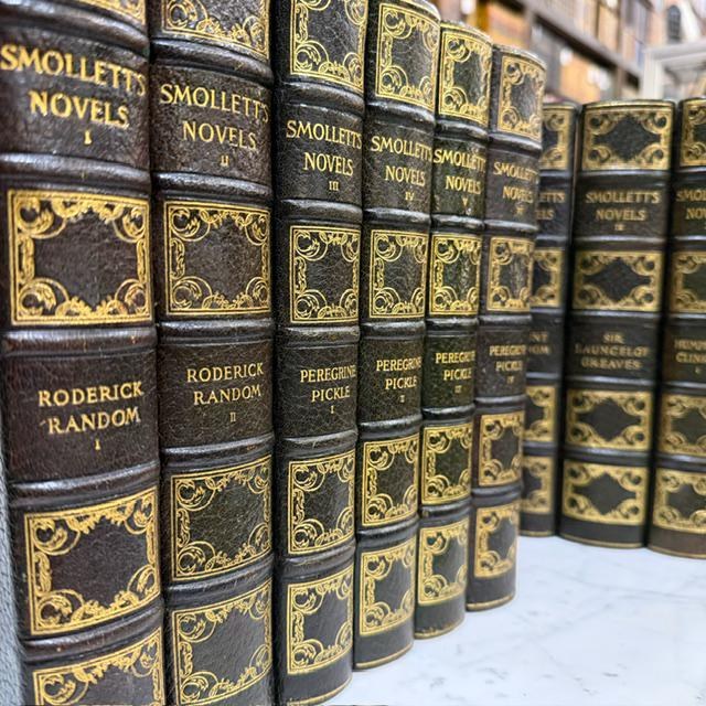 The Novels of Tobias Smollett, Large Paper Edition, 11 volumes Limited Edition #131, 30/500 (married set) — photograph 4.