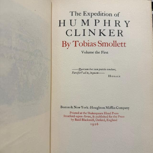 The Novels of Tobias Smollett, Large Paper Edition, 11 volumes Limited Edition #131, 30/500 (married set) — photograph 6.