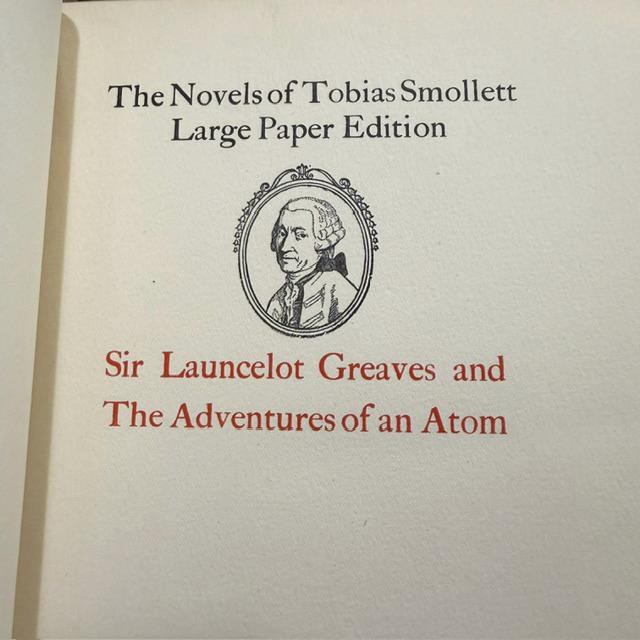 The Novels of Tobias Smollett, Large Paper Edition, 11 volumes Limited Edition #131, 30/500 (married set) — photograph 9.