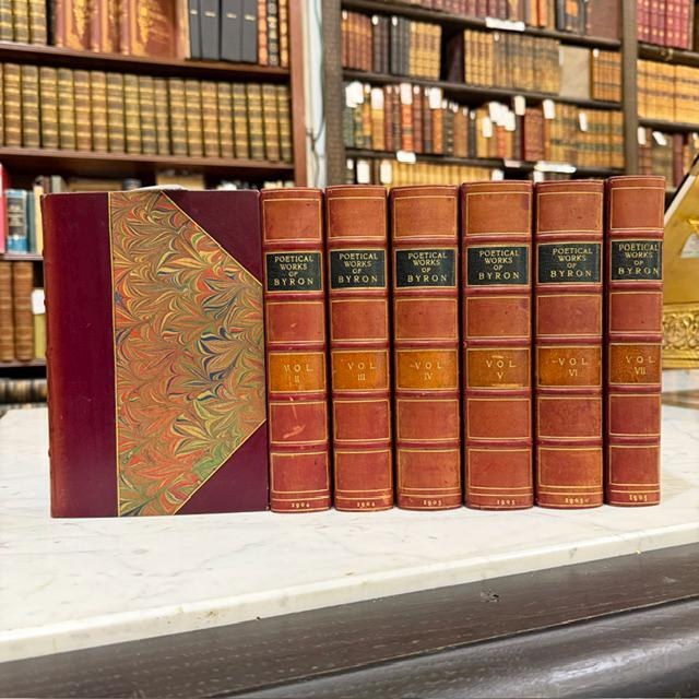 The Poetical Works of Lord Byron; New, Revised and Enlarged Edition, With Illustrations. 7 Vols. Poetry; Second Impression — photograph 4.