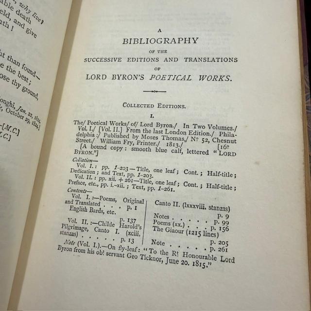 The Poetical Works of Lord Byron; New, Revised and Enlarged Edition, With Illustrations. 7 Vols. Poetry; Second Impression — photograph 7.