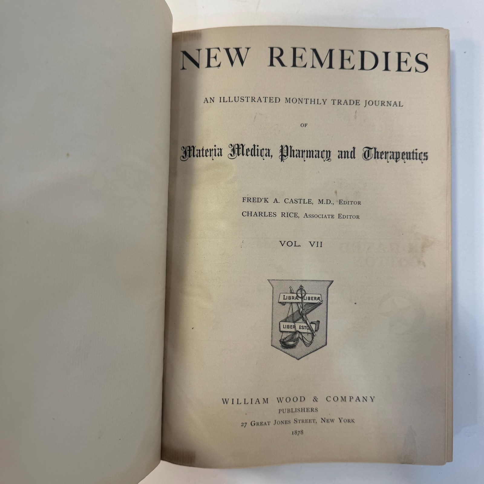New Remedies, and Illustrated Monthly Trade Journal of Materia Medica, Pharmacy and Therapeutics, Vol. VII — photograph 2.