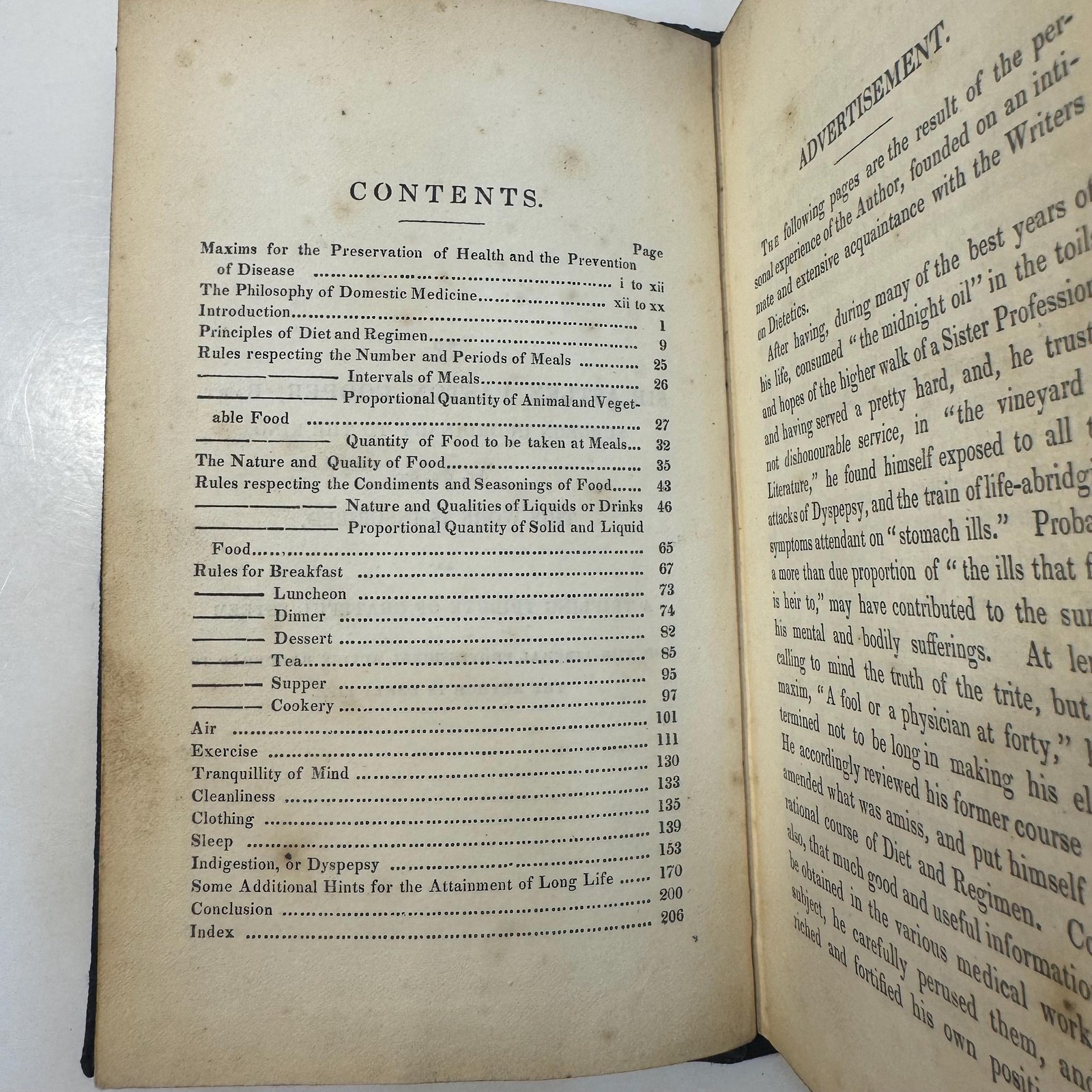 The Oracle of Health and Long Life: Containing Plain and Practical Instructions for The Preservation of Sound Health, and The Attainment of Vigorous Old Age. To Which are Added, Maxims for The Preservation of Health, and The Prevention of Disease; With The Philosophy of Domestic Medicine, A New Edition — photograph 8.