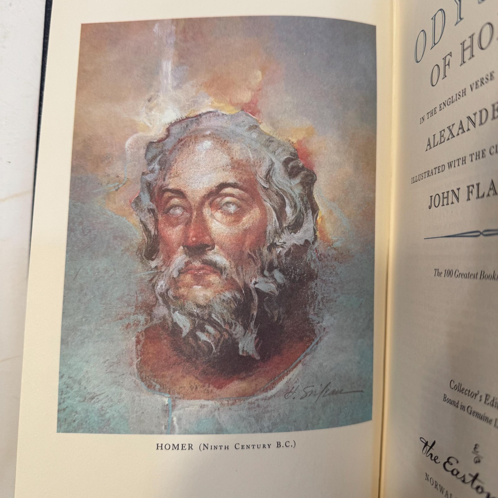 The Iliad & Odyssey of Homer | Easton Press Editions, 1978-1979, Illustrated — photograph 8.