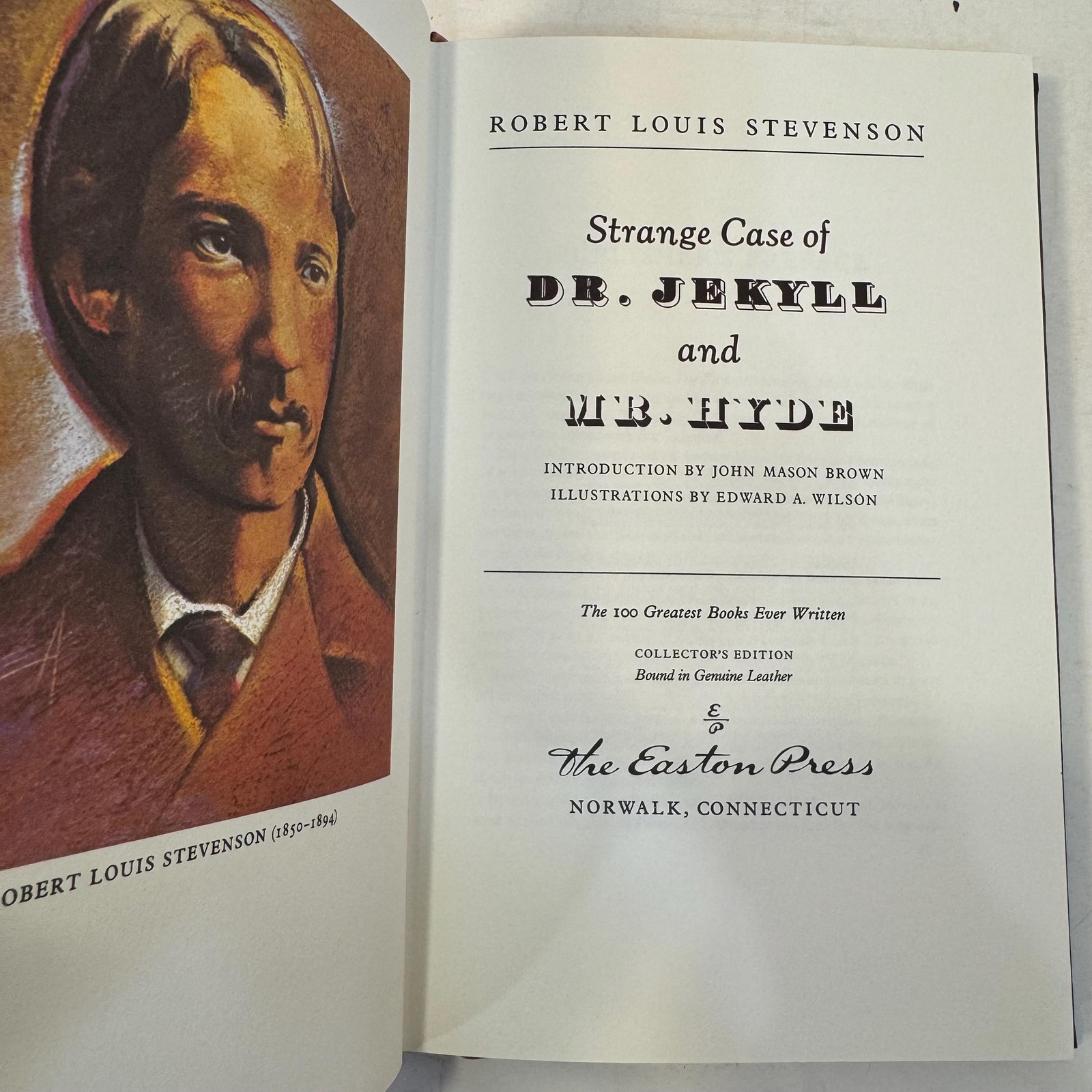 Strange Case of Dr. Jekyll and Mr. Hyde by Robert Louis Stevenson | Easton Press Edition, Illustrated, 1980 — photograph 7.