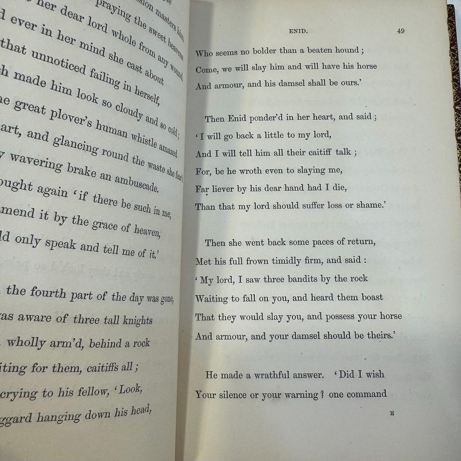 Idylls of The King by Alfred Tennyson, 1859 | Fore-Edge Painting, Bound by Nutt — photograph 8.