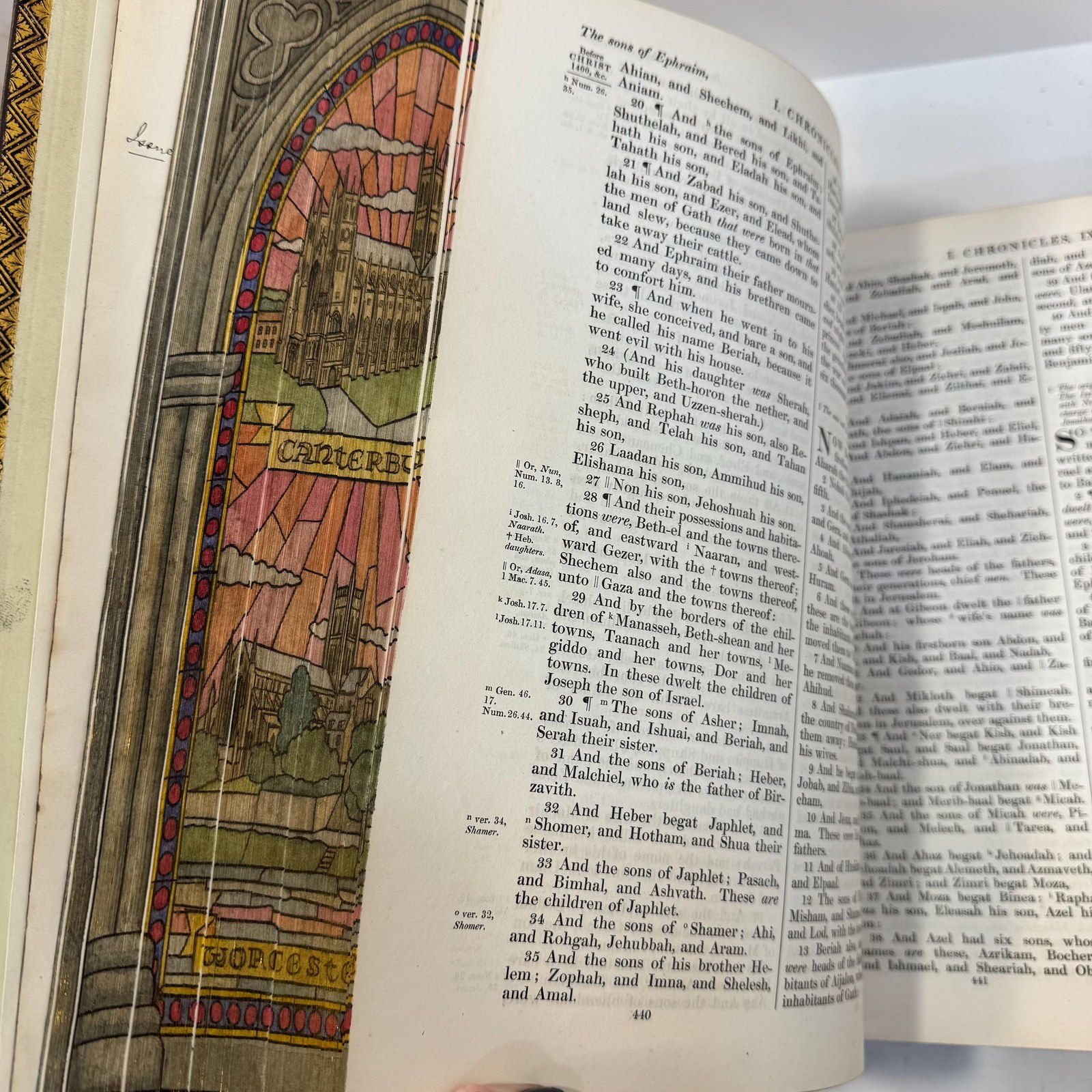 The Holy Bible, Old & New Testaments, King James Version, c. 1845, Four Cathedral Fore-Edge Paintings — photograph 10.
