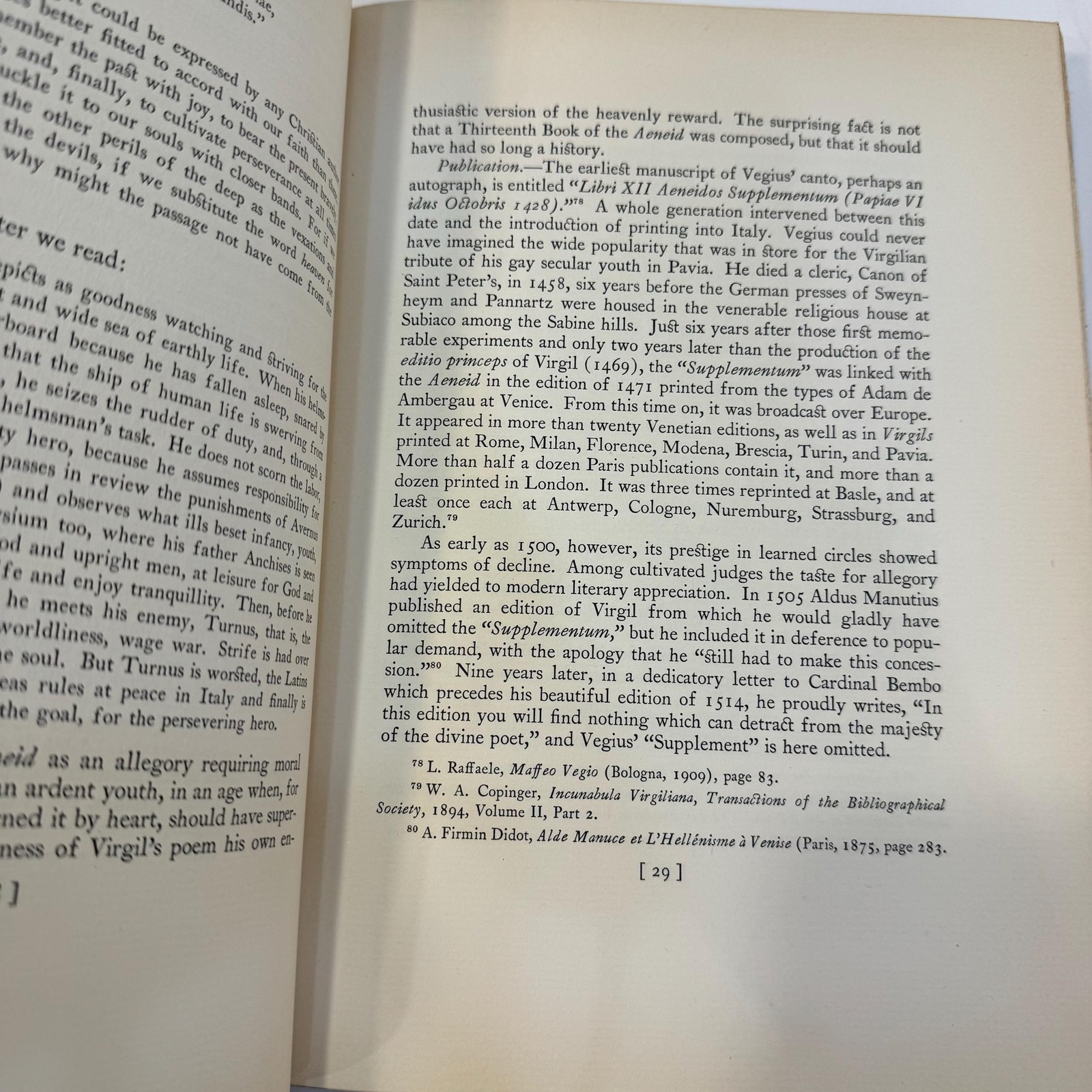 Maphaeus Vegius and His Thirteenth Book of the Aeneid by Anna Cox Brinton, 1930 — photograph 10.