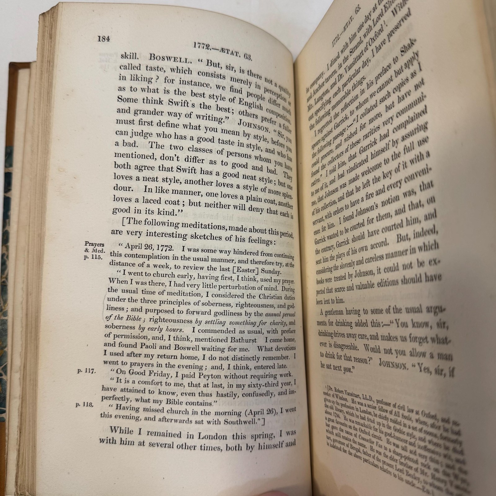 The Life of Samuel Johnson Including a Journal of a Tour to The Hebrides by James Boswell, 1831 — photograph 9.