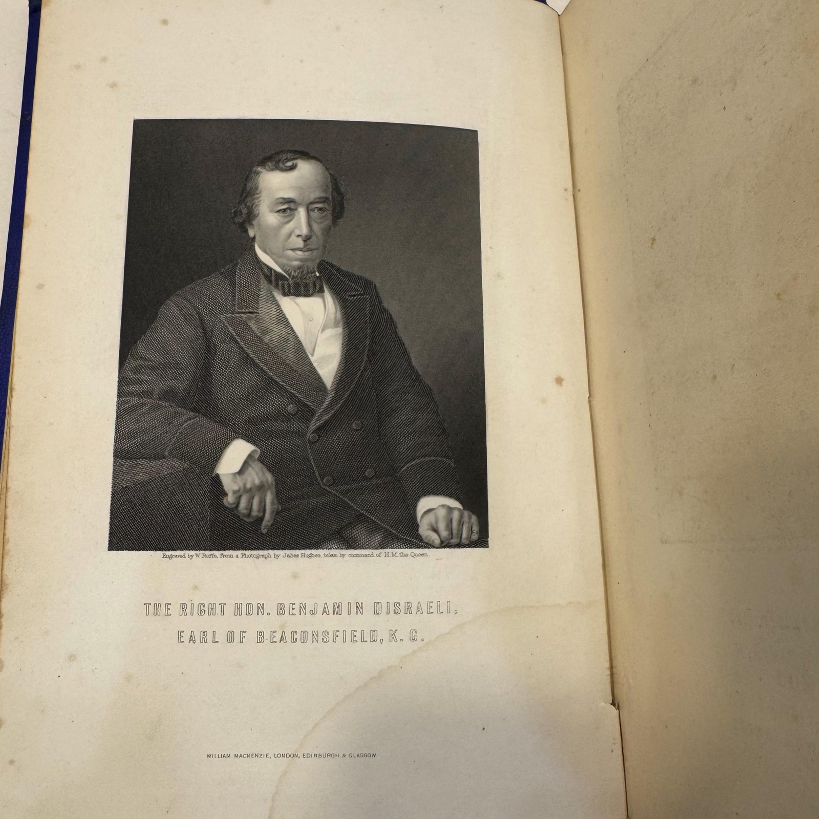 The Right Hon. Benjamin Disraeli, Earl of Beaconsfield, K.G., and His Times by Alexander Charles Ewald, c. 1881 | 5 Volumes. — photograph 10.