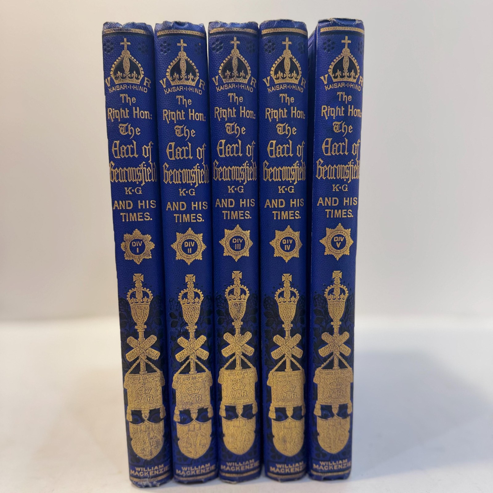 The Right Hon. Benjamin Disraeli, Earl of Beaconsfield, K.G., and His Times by Alexander Charles Ewald, c. 1881 | 5 Volumes. — photograph 3.